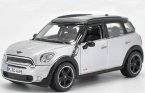 1:24 Silver / Brown / Blue Diecast Mini Cooper Countryman Model