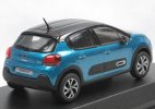 1:43 Scale Red / Blue Norev Diecast 2020 Citroen C3 SUV Model