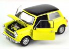 Welly 1:24 Yellow / Red Diecast Mini Cooper 1300 Model