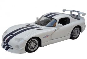 1:24 White Maisto Diecast Dodge VIPER GT2 Model