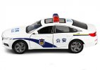 Kids 1:32 Scale White Diecast Honda Accord Police Car Toy