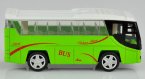 Kids 1:64 Scale White / Green Die-Cast Tour Bus Toy