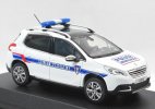 1:43 Scale Norev White Police Diecast 2013 Peugeot 2008 Model
