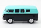 Kids Blue-Black Welly 1:36 Scale Diecast 1963 VW T1 Bus Toy