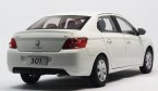 White / Gray 1:18 Scale Diecast Peugeot 301 Model