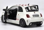 1:24 Scale Bburago White Diecast Fiat Abarth 500 Model