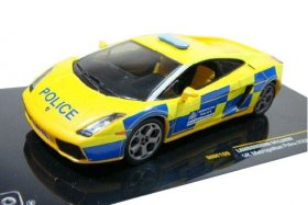 Yellow 1:43 IXO Diecast Lamborghini Gallardo Police Model