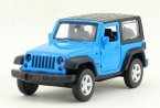 1:43 Scale Red / Blue Kids Diecast Jeep Wrangler Rubicon Toy