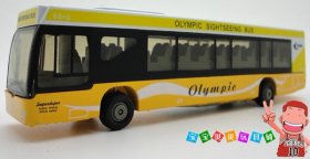 1:32 Scale Kids Yellow London Olympic Sightseeing Bus Toy