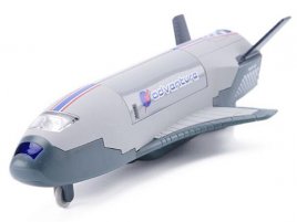 Gray / Blue / White Kids Die-Cast Space Shuttle Toy