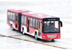 Yellow / Red / White Die-Cast Articulate Beijing City Bus Toy