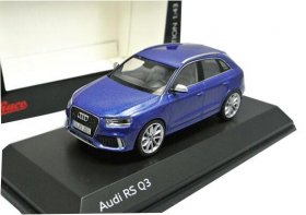 Blue / White 1:43 Scale Schuco Diecast Audi RS Q3 Model