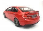 Red 1:18 Scale Diecast 2014 Honda CIVIC Model