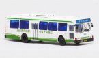 1:76 Scale White NO.81 Die-Cast FLXIBLE City Bus Model