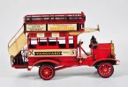 1:18 Scale Red Tinplate MercedesBenz Double Decker Bus Model