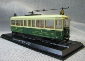 White-Green 1:87 Atlas Motrice L STCRP -1923 Tram Model