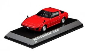 1:43 Red / White Kyosho Diecast Mazda SAVANNA RX-7 Model