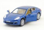 Silver / Blue / Red 1:40 Diecast Porsche Panamera S Toy