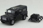 White / Black 1:32 Scale Kids Diecast Land Rover Defender Toy