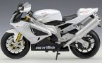 Welly Black / White 1:10 Diecast Aprilia RSV 1000R Model