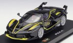 1:43 Scale Bburago Black / Red Diecast Ferrari FXX K Model