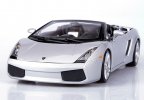 1:18 Silver / Yellow Diecast Lamborghini Gallardo Spyder Model