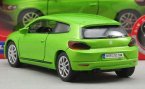 White / Green 1:36 Scale Kids Welly Diecast VW Scirocco Toy