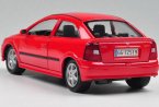 Welly Red / Silver 1:24 Scale Diecast 2000 Opel Astra Model