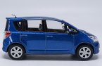 1:30 Scale Blue Diecast Toyota Ractis Model