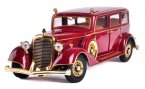 Wine Red 1:18 Diecast 1932 Cadillac Henry PuYi Special Car Model