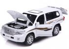 White / Black / Blue 1:32 Kids Diecast Toyota Land Cruiser Toy