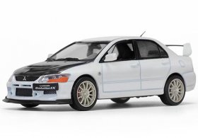 White 1:43 Vitesse Diecast Mitsubishi Lancer Evolution IX Model
