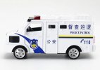 White Police Patrol Kids Diecast VW 9.150 ECE Armour Truck Toy