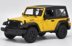 Yellow / Red 1:18 Scale Maisto Diecast Jeep Wrangler Model