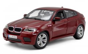 Wine Red / Black 1:18 Scale Bburago Diecast BMW X6 M Model