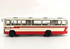 1:64 Scale White-Red NO.40 Diecast BeiJing BK652 Bus Model