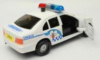 Mini Scale White Kids Doraemon Police Theme Car Toy