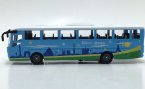 Blue Pull-Back Function Kids Die-Cast City Bus Toy