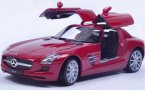 Welly Red / White / Black 1:24 Scale Diecast BENZ SLS AMG Model