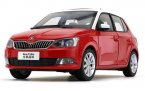 Blue / Yellow / Red 1:18 Scale Diecast Skoda New Fabia Model