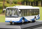 Blue-White 1:64 Scale Diecast Volvo B7RLE City Bus Model