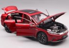 Red 1:18 Scale Diecast 2020 BYD Han EV Car Model