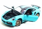Blue / Pink 1:24 Scale Diecast Porsche 911 Turbo S Car Toy
