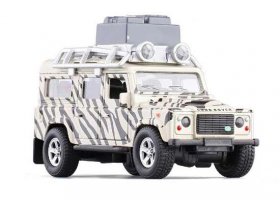 1:32 Scale White Kids Diecast Land Rover Defender Toy