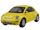 Yellow 1:18 Scale Bburago Diecast VW New Beetle Model