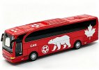 Red Kids Canada National Football Team Diecast Coach Bus Toy