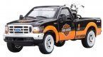 Black-Orange 1:24 Scale Die-Cast Ford F150 Pickup Truck Model