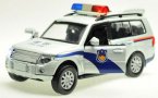 White 1:32 Scale Police Theme Diecast Mitsubishi Pajero Toy