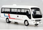 1:64 Scale White Diecast Toyota Coaster Coach Bus Model