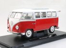 1:18 Scale 1963 Red/ Blue/ Gray Welly VW T1 Microbus Model